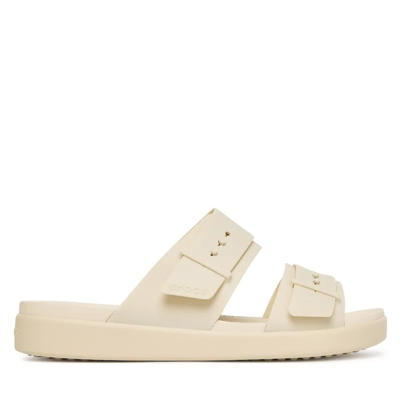 Παντόφλες Crocs Brooklyn Buckle Low Low 211215 Εκρού