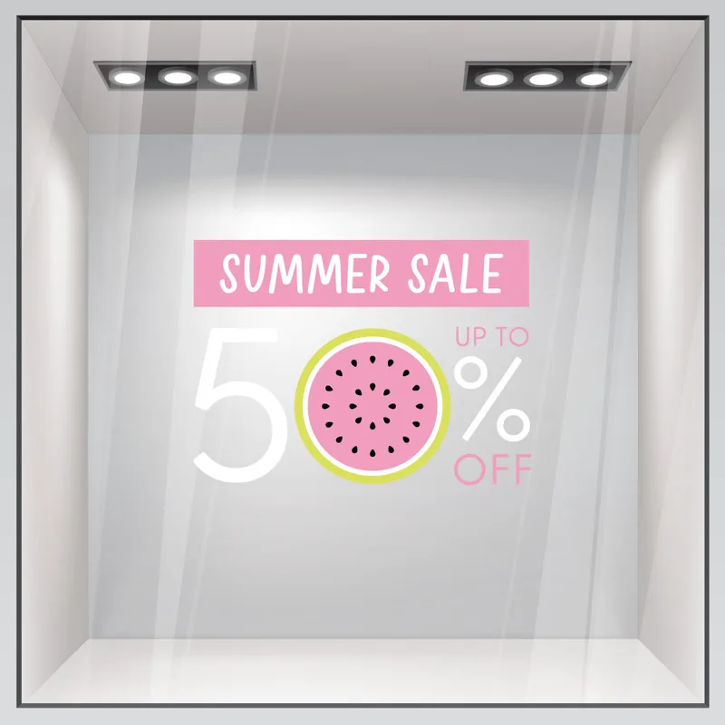 Αυτοκoλλητο Εκπτωσεων SUMMER SALE WATERMELON
