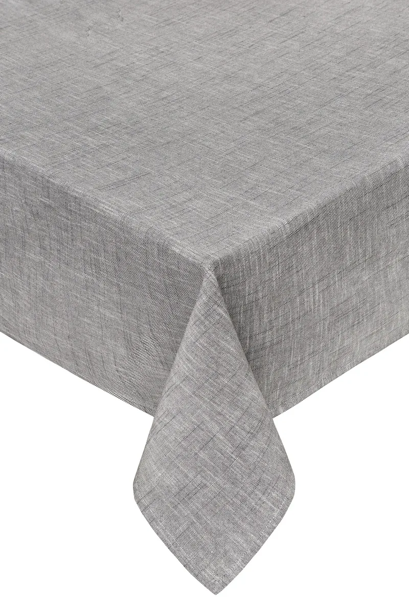Coincasa τραπεζομάντηλο μονόχρωμο με mélange πλέξη 140 x 200 cm - 007141422 Γκρι