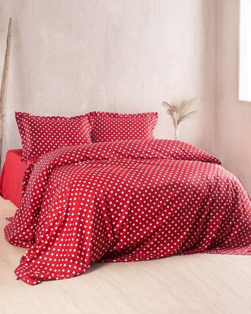 Σετ παπλωματοθηκη υ/δ (230χ250) coquette red, rythmos home