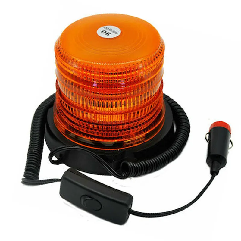 φαροσ οροφησ led aytokinhtoy με μαγνητη 30led me διακοπτη on/off dc10-30v πορτοκαλι