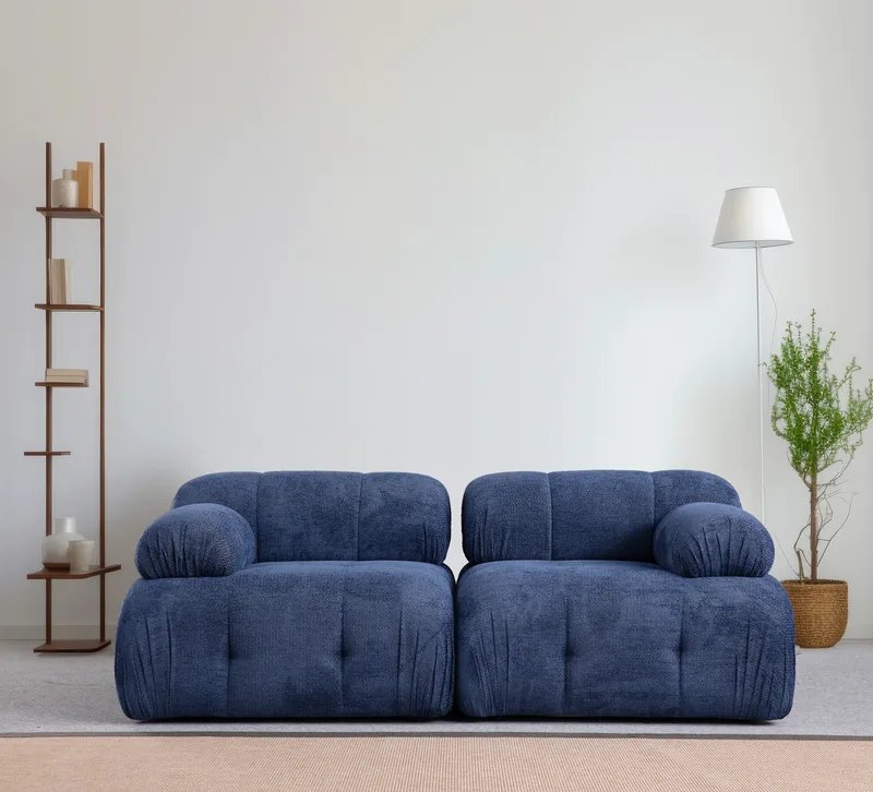 Διθέσιος Καναπές Petite 2 - Night Blue 560Are1560 (95x75x190)