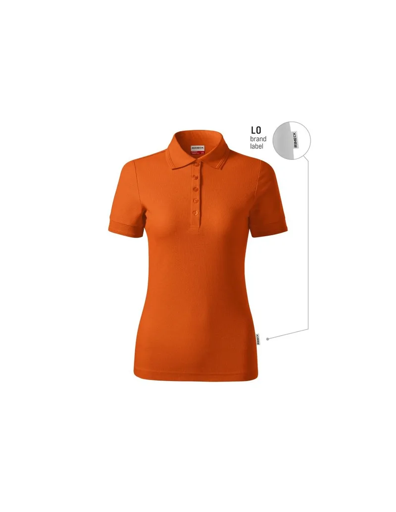 Reserve Women's Polo Shirt Πορτοκαλί Brand Label