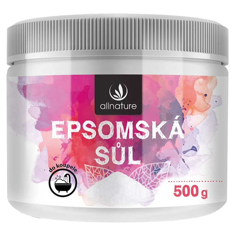 Allnature Epsom salt άλατα μπάνιου 500 γρ