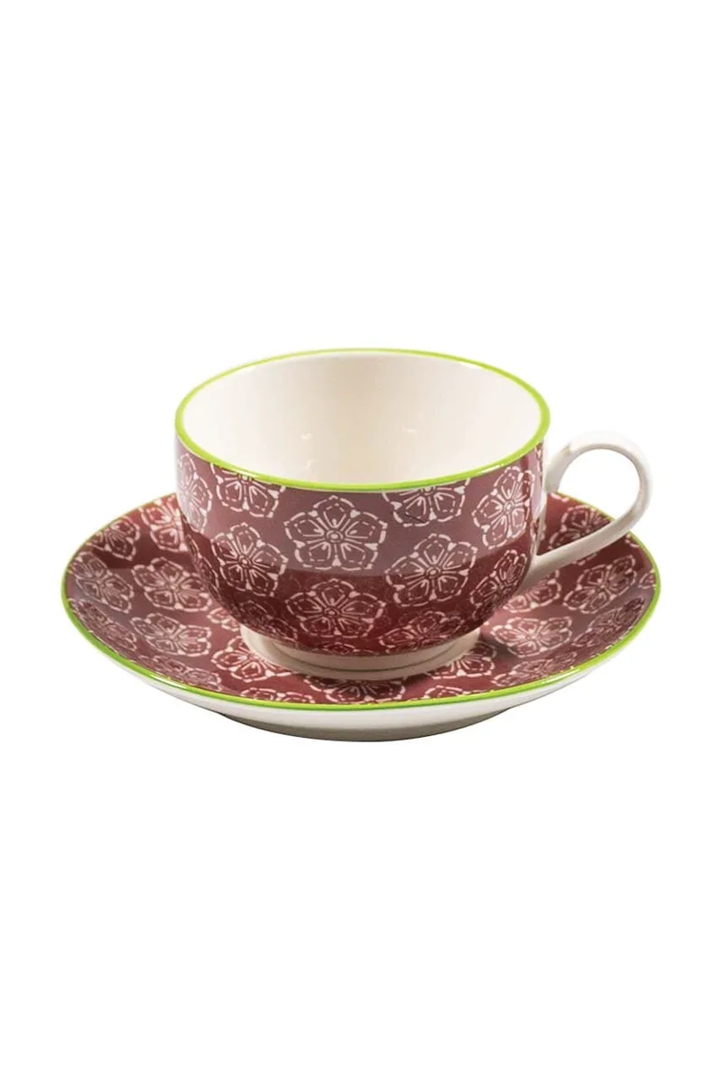 Φλιτζάνι και πιατάκι Zafferano Tue Tea 270 ml 4-pack