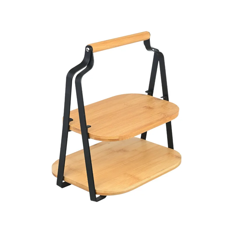 Δίσκος Σερβιρίσματος 2 Όροφος Bamboo Essentials 20x26x28εκ. Estia 01-20811 (Υλικό: Bamboo) - estia - 01-20811