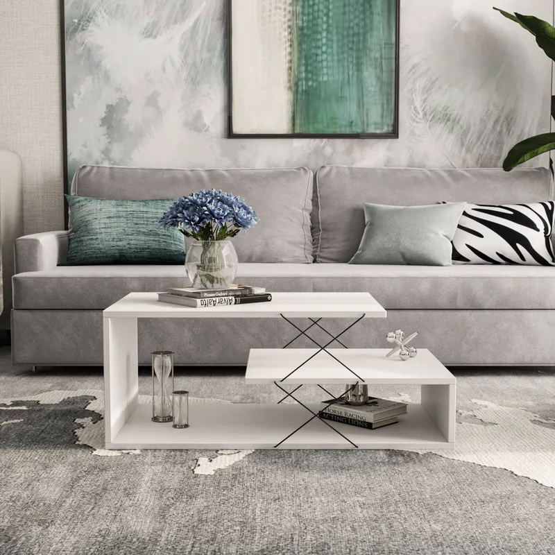 Τραπέζι Σαλονιού Cayenne - White 854Kln2823 (100x40x50)