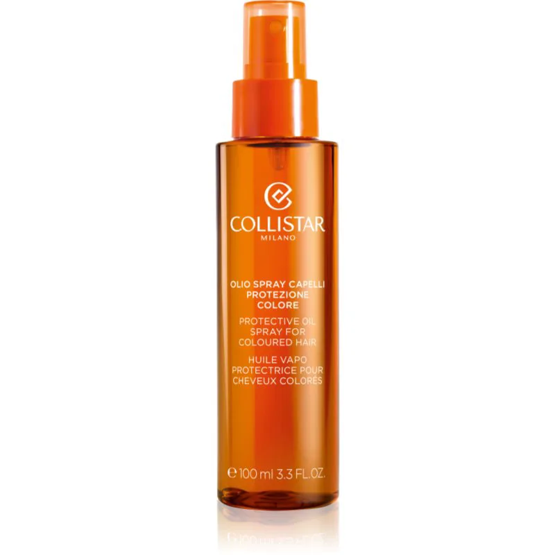 Collistar Sun Protective Oil Spray for Coloured Hair προστατευτικό λάδι μαλλιών κατά της ηλιακής ακτινοβολίας για βαμμένα μαλλιά σε σπρέι 100 ml