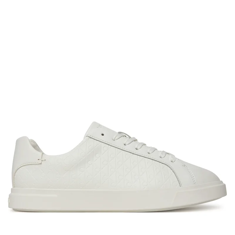 Αθλητικά Calvin Klein Low Pro Cups Lace Up Lth Aop HW0HW02817 Λευκό