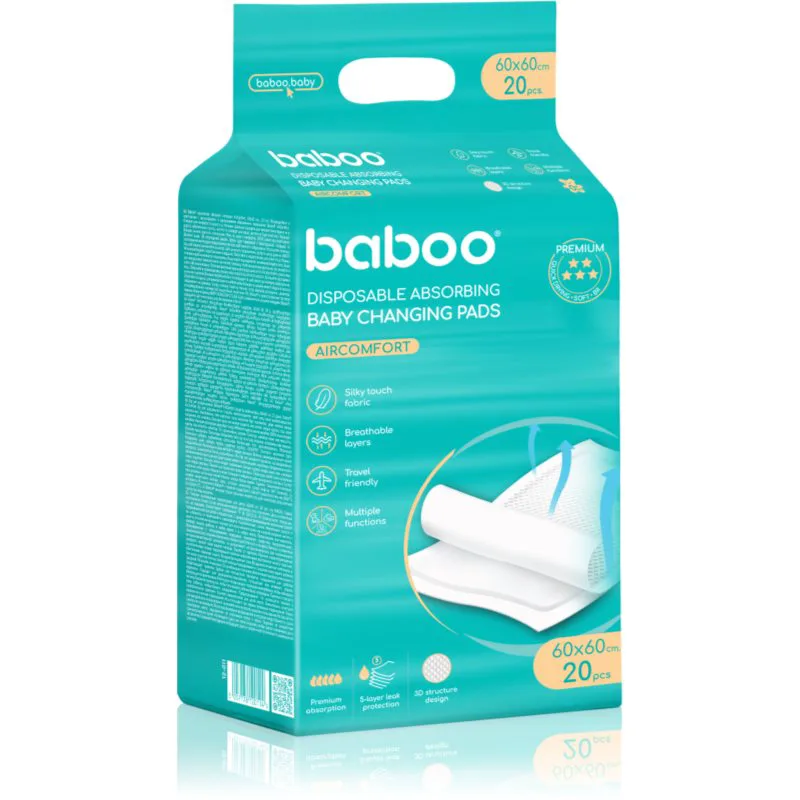 Baboo AirComfort Disposable Absorbing Changing Pads σελτεδάκια μιας χρήσης 60x60 cm 20 τμχ