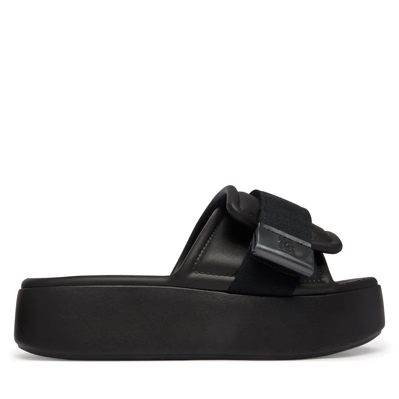 Παντόφλες Melissa Melissa Free Fuzzy Slide Platform Ad 37835 Μαύρο