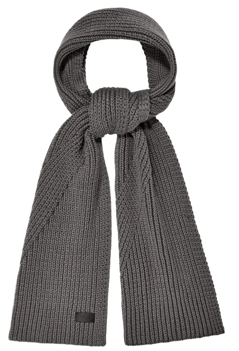 Κασκόλ Ugg Knit Diagonal Ribbed 21681-GREY Ανδρικό