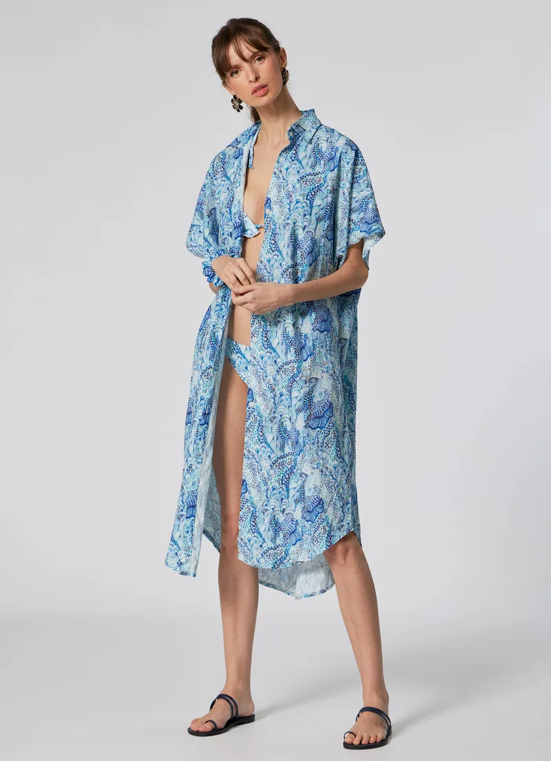 WOMEN’S LONGSHIRT DRESS WAVES