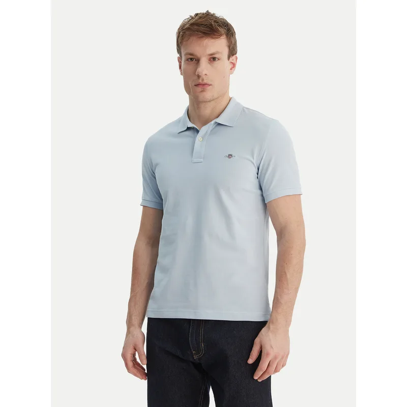 Gant Polo Shield 2220 Μπλε Slim Fit