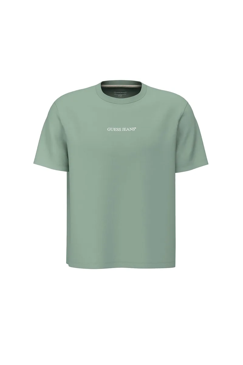 Guess ανδρικό T-Shirt με λογότυπο Slim Fit - M4YI52K8HM0 Πράσινο
