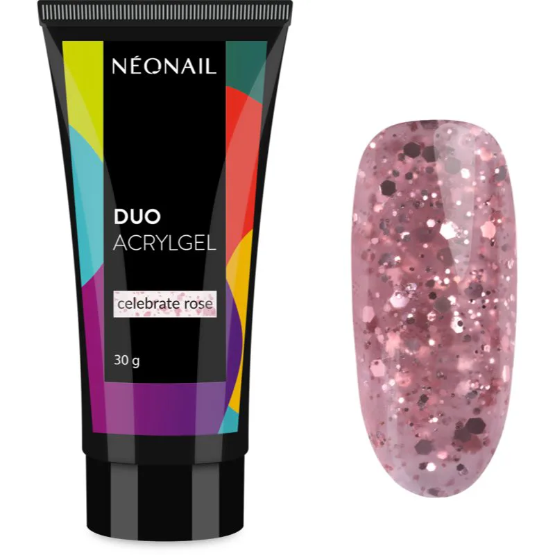NEONAIL Duo Acrylgel Celebrate Rose τζελ για τζελ και ακρυλικά νύχια 30 γρ
