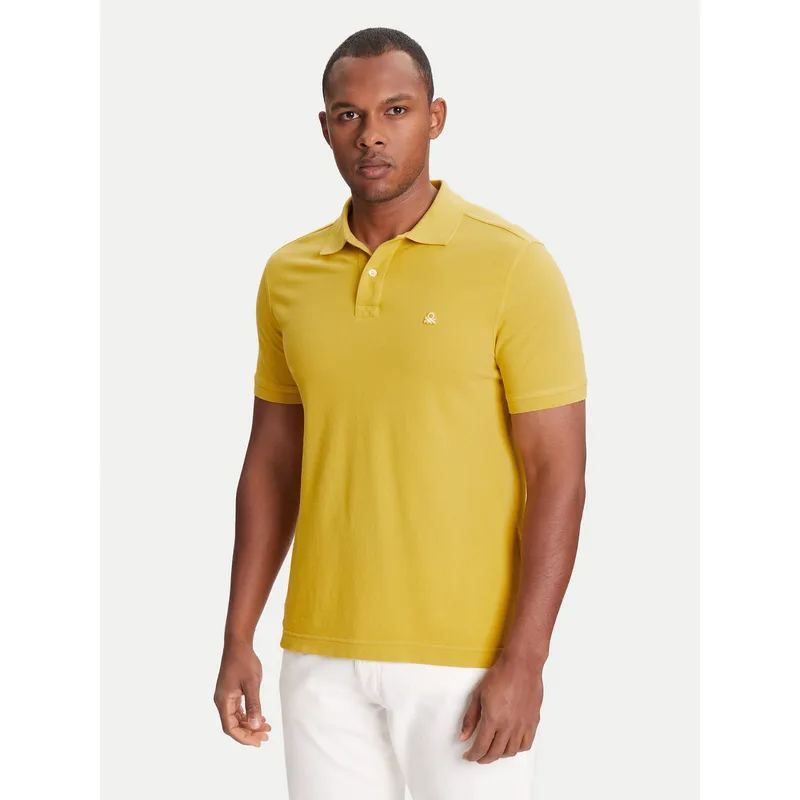 United Colors Of Benetton Polo 3089J3179 Κίτρινο Regular Fit