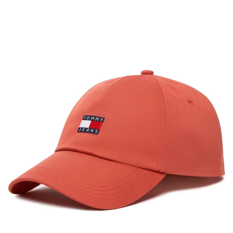 Καπέλο Jockey Tommy Jeans Tjw Heritage Core 5 Panel Cap AW0AW16991 Κοραλλί