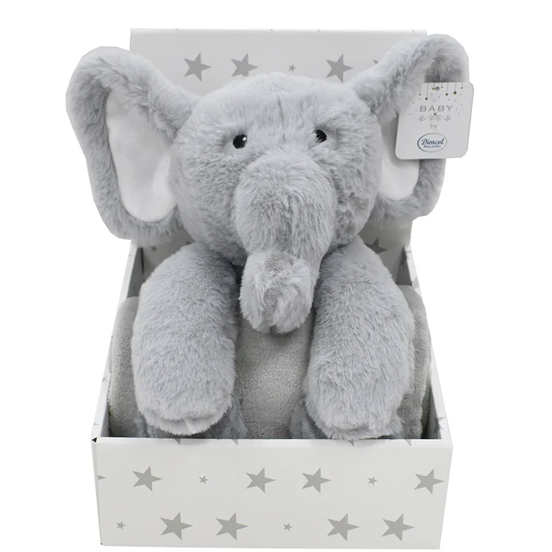 Κουβέρτα Fleece Λίκνου 75x90 Σετ με Λούτρινο Dimcol Elephant 3 (75x90)