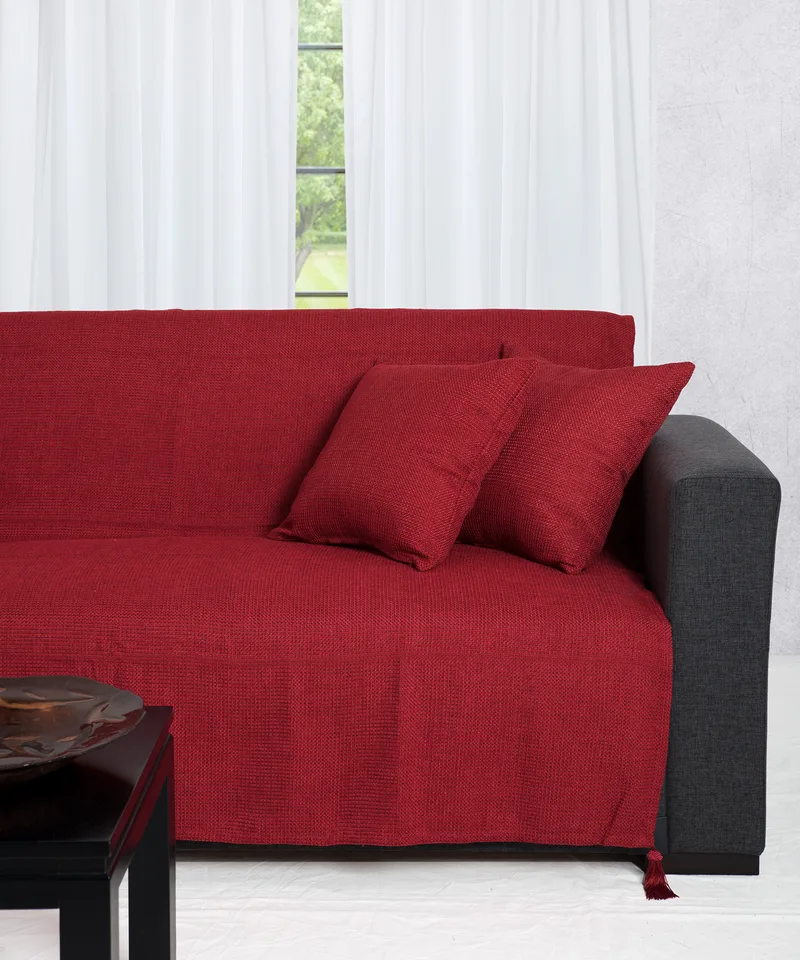 Ριχτάρι διθέσιου (180Χ250) 9925 RED, SILK FASHION