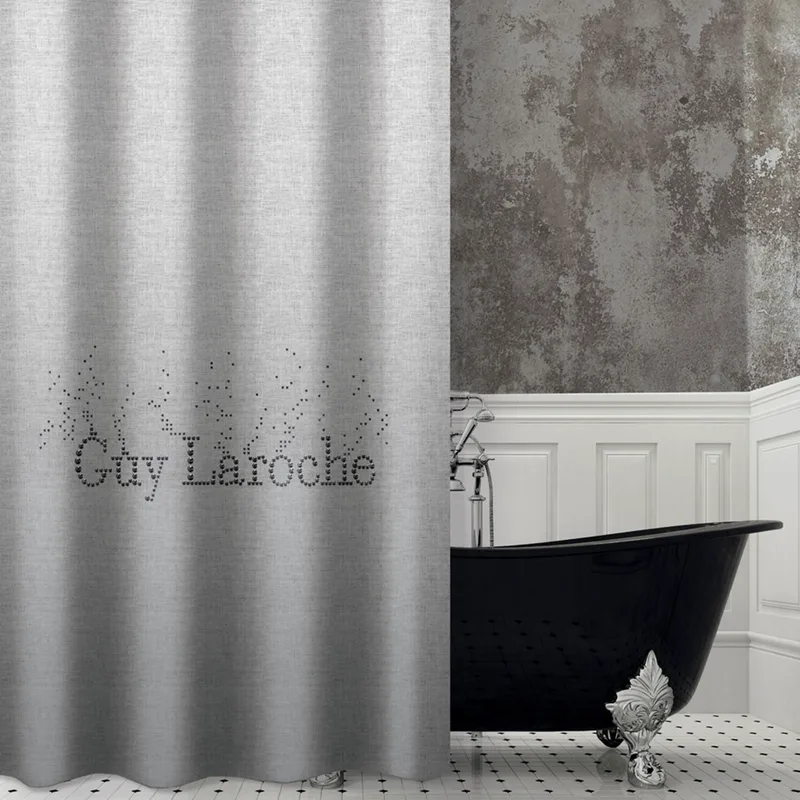 Κουρτίνα Μπάνιου (180x185) Με Τρουκς Guy Laroche Pandora Silver