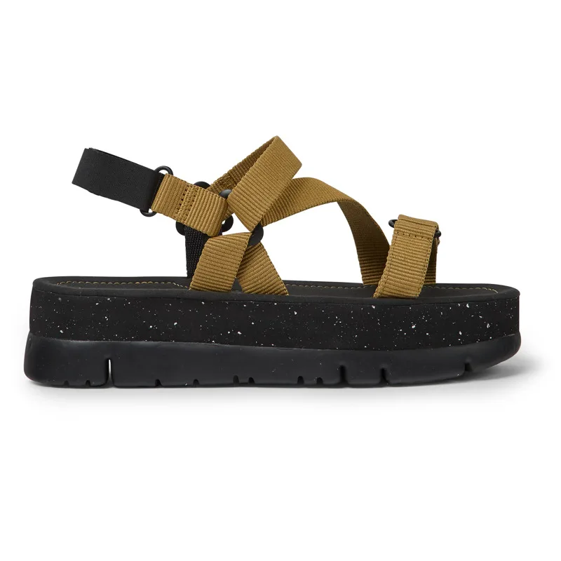CAMPER Oruga Up - Πέδιλα Για Γυναικεία - Καφέ, Μέγεθος 42, Cotton fabric