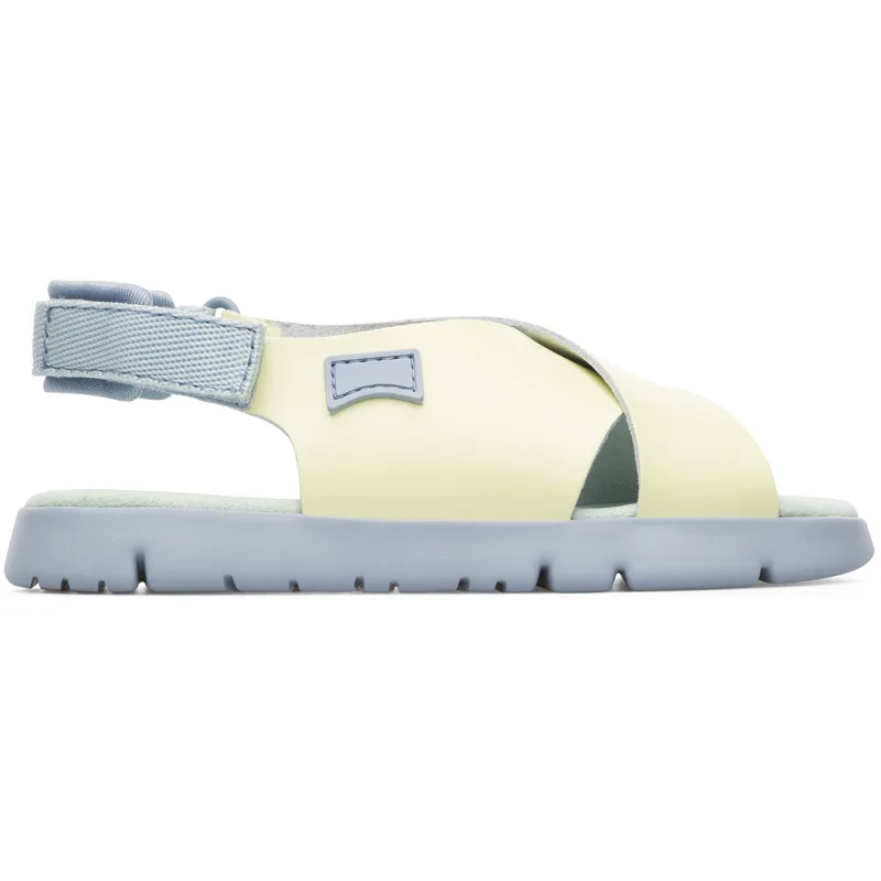 CAMPER Oruga - Πέδιλα Για - Κίτρινο, Μέγεθος 34, Smooth leather