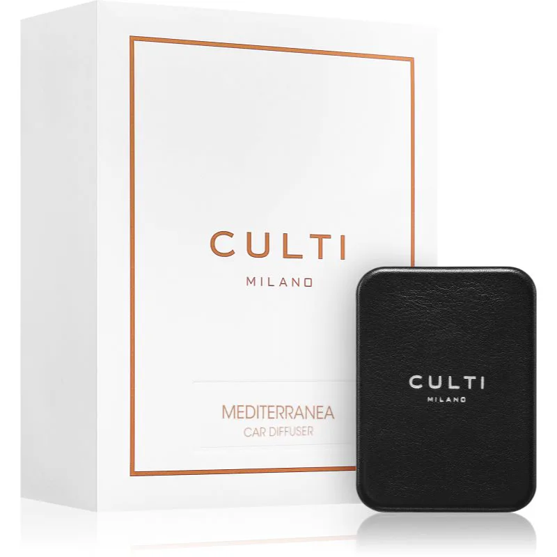Culti Milano Car Diffuser Black Mediterranea άρωμα για αυτοκίνητο + ανταλλακτικό για γέμιισμα 73x53 εκ