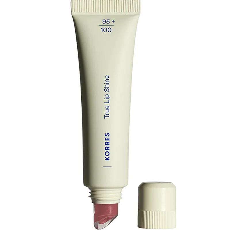Korres True Lip Shine Balm Χειλιών Απαλού Χρώματος με Λαμπερό Αποτέλεσμα που δεν Κολλάει 10ml - 19 Pomegranate