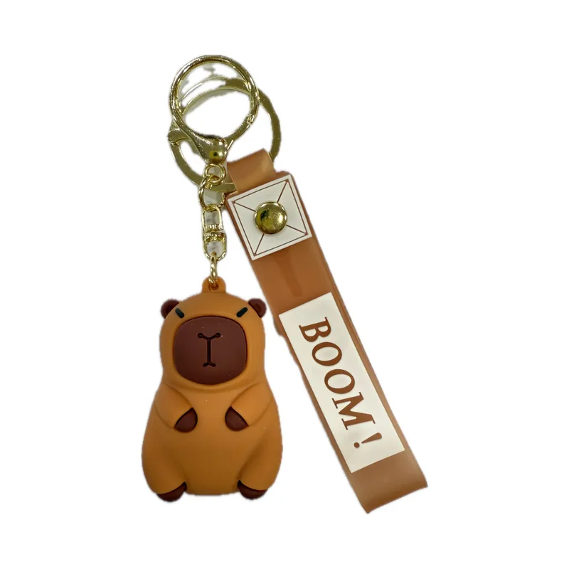 Μπρελόκ Capybara Καουτσούκ Καφέ