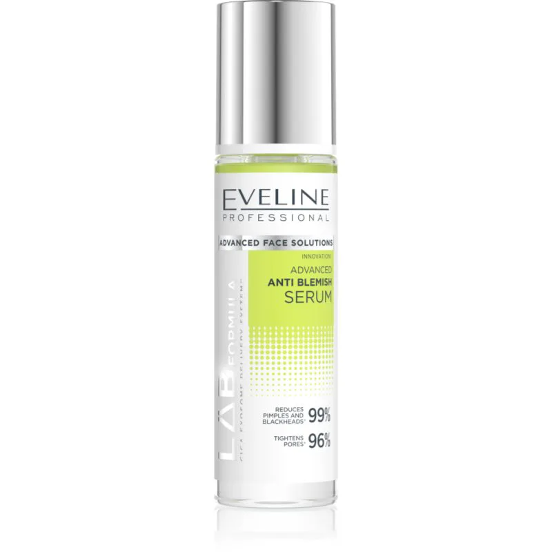 Eveline Cosmetics LAB Formula 18% Solution ορός ενάντια στις ατέλειες της επιδερμίδας 30 ml