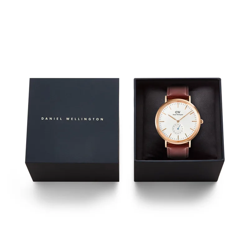 Ρολόι Daniel Wellington Classic St. Mawes Horloge DW00100871 Καφέ