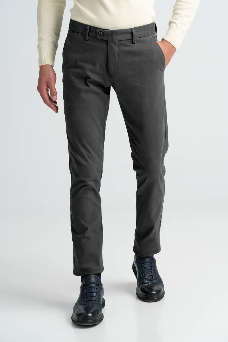 Monte Napoleone Ανδρικό Παντελόνι Chinos 252-61-3650-6154-2 Γκρι