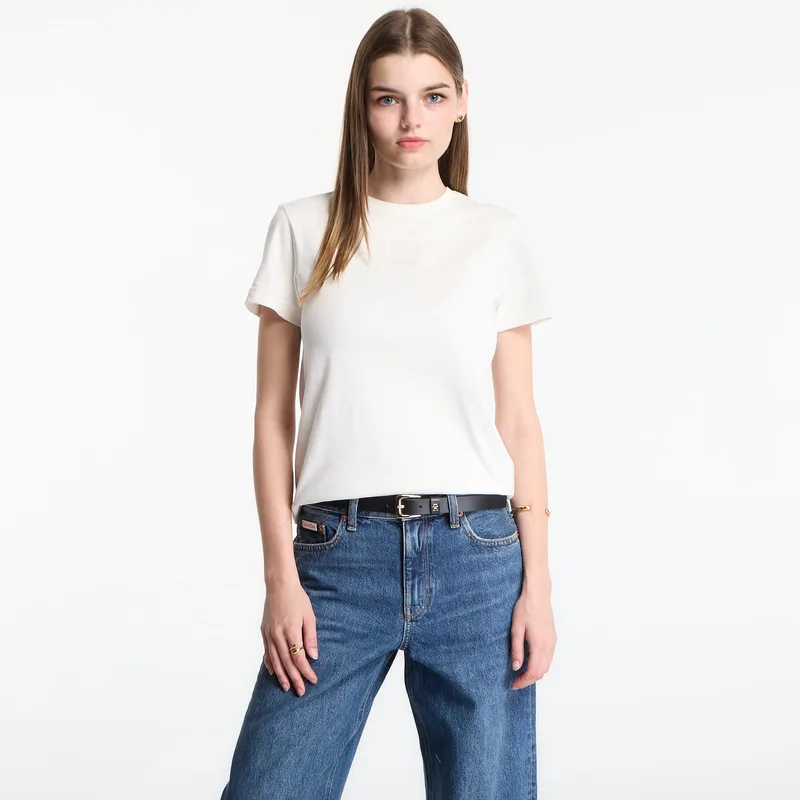 T-shirt Calvin Klein Ss 20S Jersey Emblem Crew Tee Tofu XS