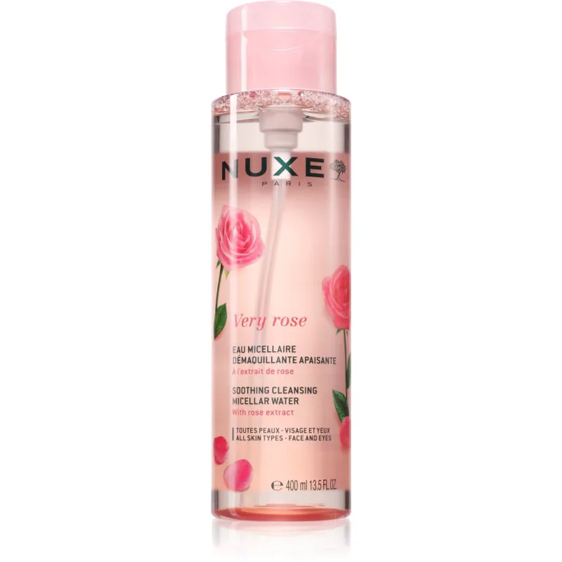 Nuxe Very Rose καταπραϋντικό μικυλλιακό νερό Για πρόσωπο και μάτια 400 ml
