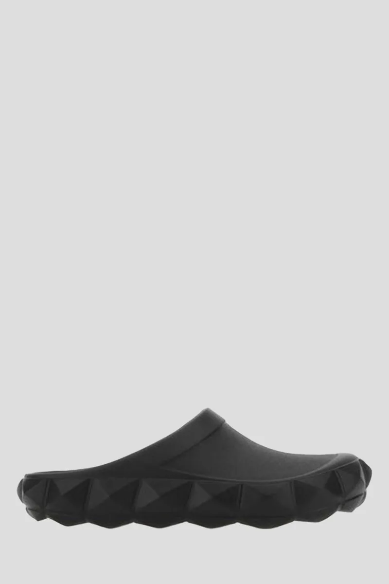 VALENTINO GARAVANI Ανδρικό Μαύρο Black Rubber Roman Stud Turtle slippers