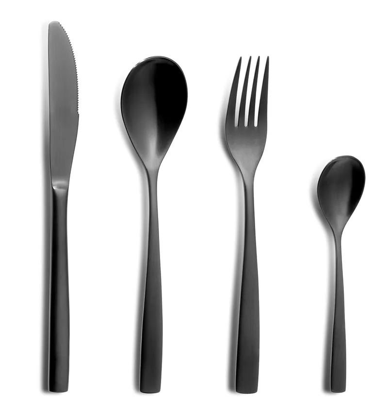 Πηρούνι Φαγητού Ανοξείδωτο 18/0 Bcn Negro Comas 3mm CO06104000 (Σετ 6 Τεμάχια) (Υλικό: Ανοξείδωτο, Χρώμα: Μαύρο, Μέγεθος: Μεμονωμένο) - Comas - CO06104000