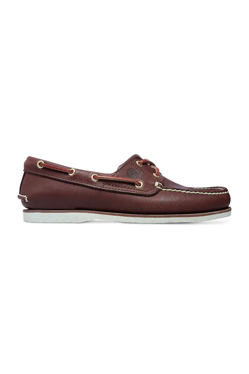 Timberland ανδρικά δερμάτινα παπούτσια boat Classic 2-Eye Boat - TB0740352141-** Καφέ