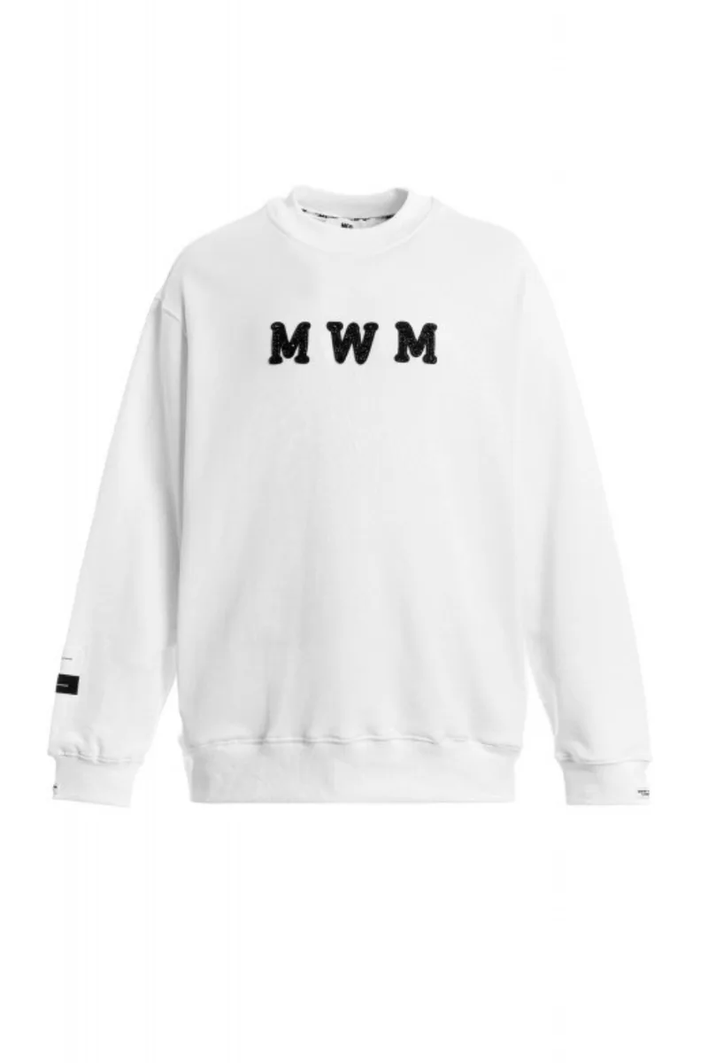 MOD WAVE MOVEMENT Unisex Φούτερ λαιμόκοψη CAPSULE MW093060036 - Λευκό-MW093060036-WHITE