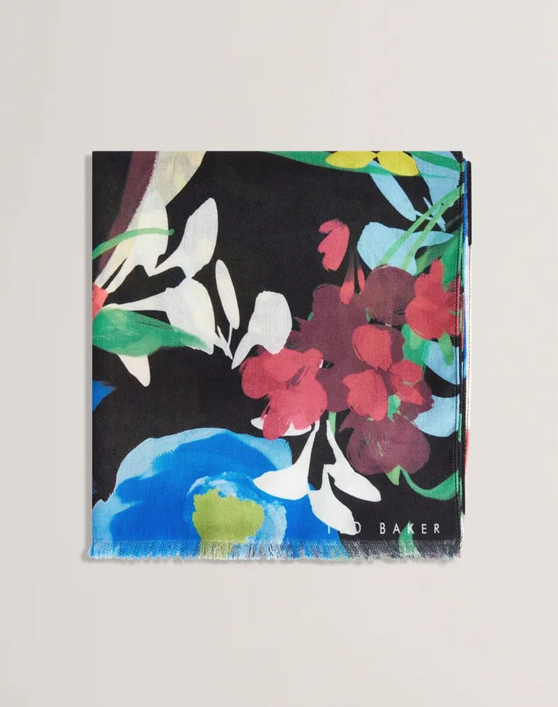 TED BAKER SANDYYS Bouquet Print Woven Scarf 284077-multicol Multi