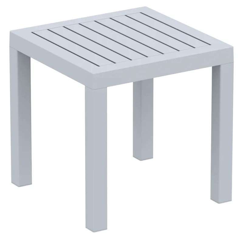Τραπέζι (45Χ45Χ45) OCEAN SILVER GREY, SIESTA
