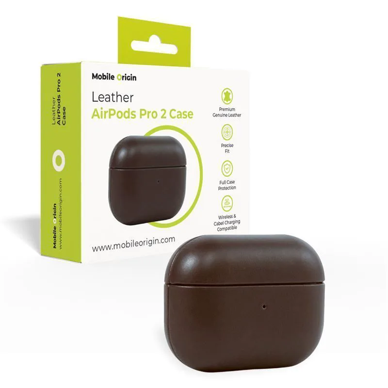 Θήκη Mobile Origin Leather Brown AirPods Pro 1/2
