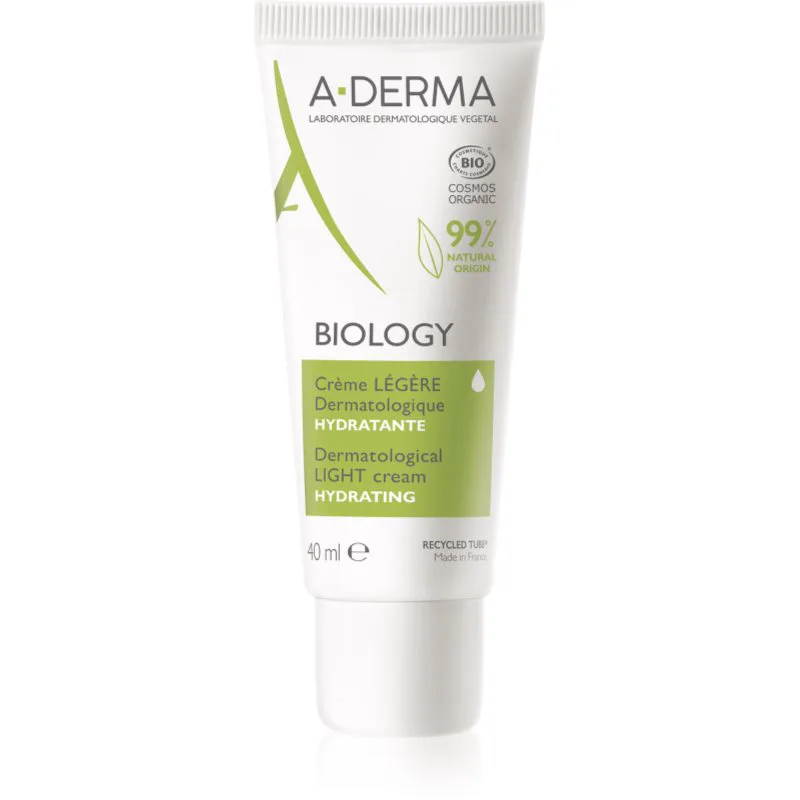 A-Derma Biology ελαφριά ενυδατική κρέμα για κανονική έως μικτή επιδερμίδα 40 ml