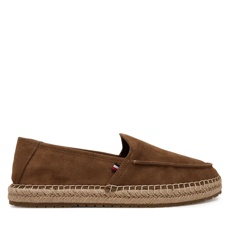 Εσπαντρίγιες Tommy Hilfiger Hilfiger Flex Espa Suede Loafer FM0FM05392 Καφέ