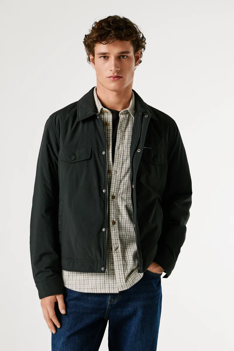 Pepe Jeans ανδρικό μπουφάν αδιάβροχο "Santi" - PM4027205 Μαύρο