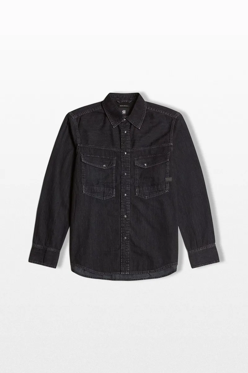 G-STAR Ανδρικό Μαύρο Dakota Slim Denim Shirt