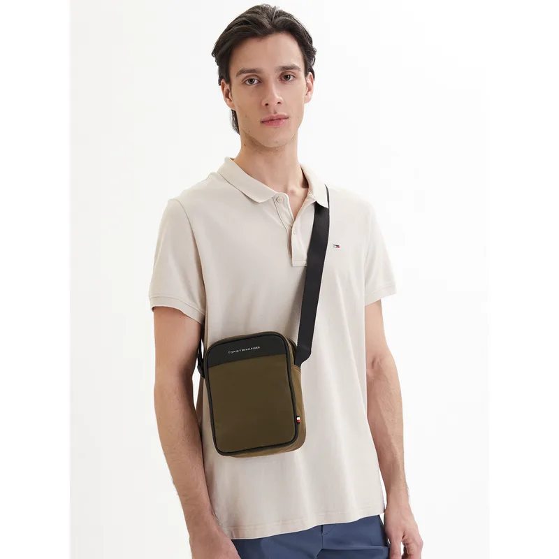 Τσαντάκι Tommy Hilfiger Th Repreve Mini Reporter AM0AM14150 Πράσινο