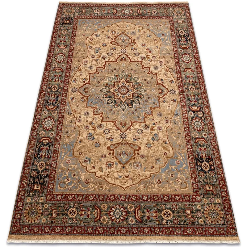 Χαλιά Rugsx Χαλί Μαλλί KESHAN περιθώρια, ΡΠ160x230 cm