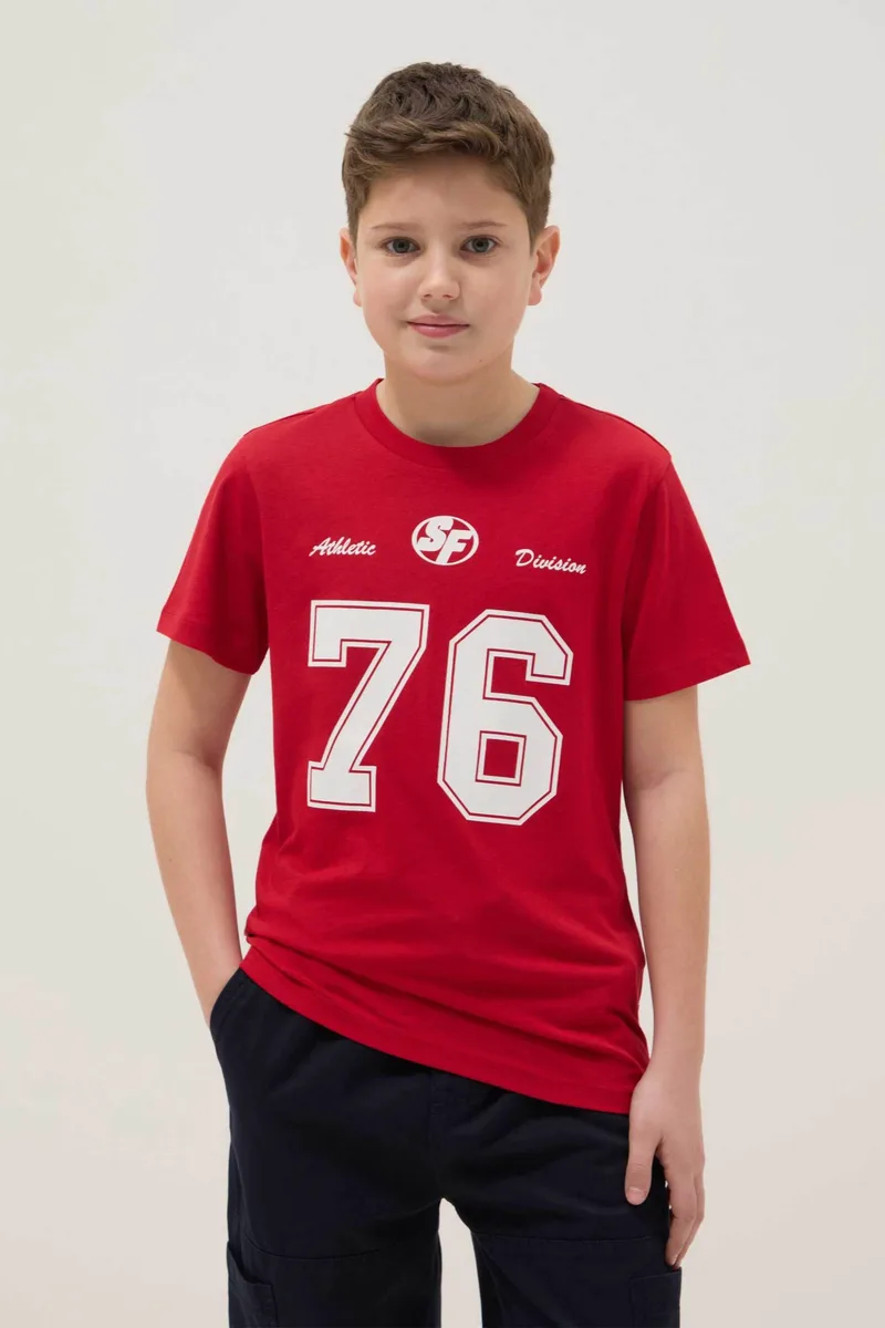 OVS παιδικό T-shirt με print - 002574145 Κόκκινο