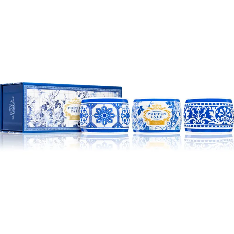 Castelbel Portus Cale Χρυσό & Blue σετ δώρου 3x70 γρ